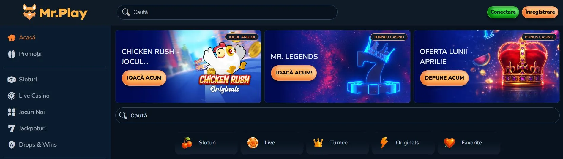 Lista cazinouri online Mr.Play Casino